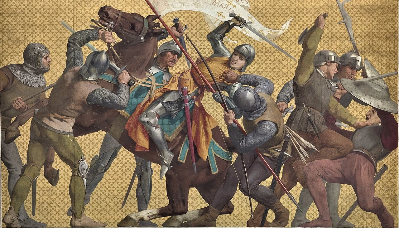 Affreschi con storie di Giovanna d'Arco - Cattura di Giovanna d'Arco, Pantheon, Parigi